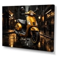 thumbnail image 2 of Designart "City Glide Yellow and Black Scooter II" Transportation Wall Art Living Room, 2 of 5