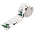 thumbnail image 1 of Christmas DIY Fabric Swirl Ribbon Burlap Ribbon Gift Classic Wrapping Christmas Tree Ribbon Wreath Bows, Grey, 1 of 6