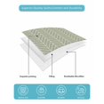 thumbnail image 5 of Sage Green Geometric Twin XL Size Down Alternative Comforter,Lightweight Comforter Quilt Bedding Set with Pillow Shams Minimalism Solid Color Striped Lines Bed Comforter Duvet Insert 68"x98", 5 of 7
