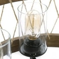 thumbnail image 2 of LNC Farmhouse Chandelier, 6-Light French Country Lighting for Dining Room, Living Room, Handmade Distressed Wood, 28 inches, 2 of 10