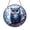 Acrylic 3.5 Inch, variant on Colorful Owl Stained Glass Window Hanging Decorative