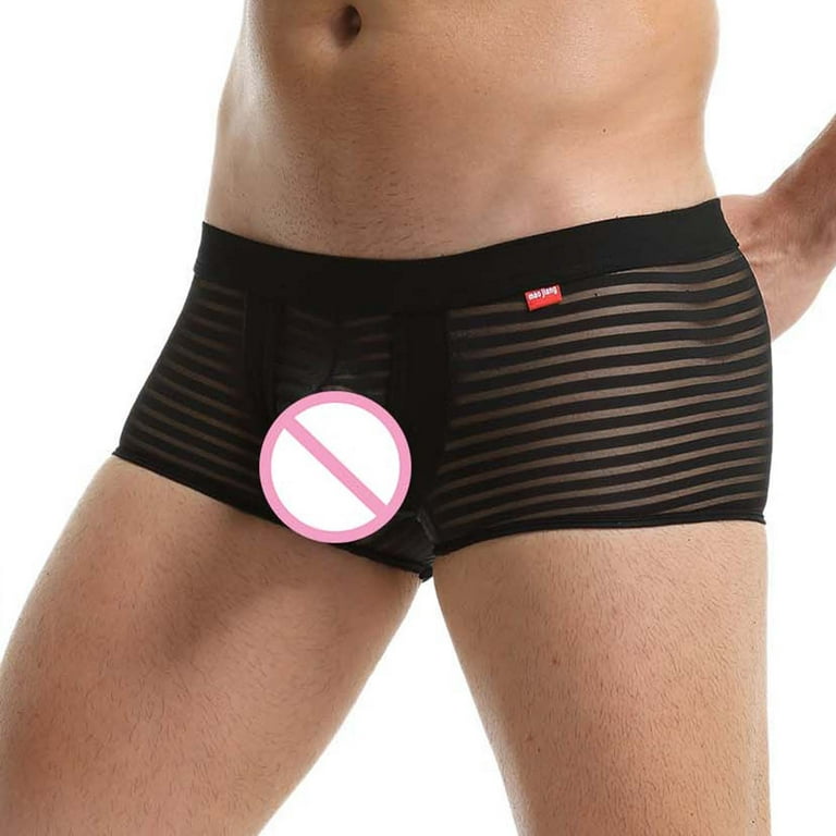 zuwimk Mens Underwear Briefs,Mens Thong Underwear Enhancing Ball Pouch  T-Back Bikini Briefs Red,M