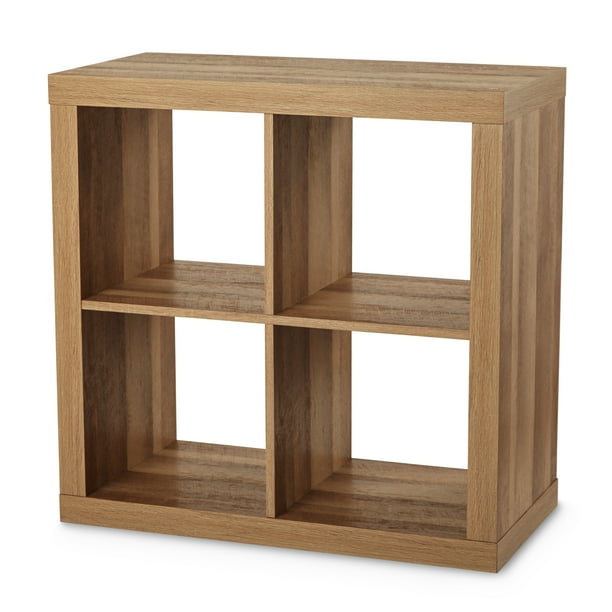 Better Homes & Gardens Square 4-Cube Organizer, Weathered