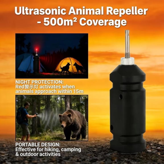 Perimeter Trip Alarm, Perimeter Trip Wire Alarm Device 360 Degree Coverage Early Warning Security System Reusable Device for Camping Security and Property Safety