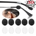 thumbnail image 2 of Mini Crochet d'Oreille en Silicone pour Femmes et Hommes, Noir, Invisible, Rond, Simple, Doux, Confortable, Antidérapant, Accessoires de Mode, Noir Blanc-20 Paires, 2 of 6