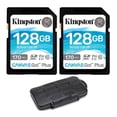 thumbnail image 1 of Tarjeta de memoria Kingston Canvas Go Plus 128 GB SDXC 170 MB/s, paquete de 2, 1 of 8