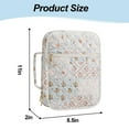 thumbnail image 5 of Bible Cover Case for Women,Large Bible Tote Bags Organizer Quilted Carrying Case with Durable Handle ,Bible Study Supplies Accessories Christian Gifts for Women, 5 of 5
