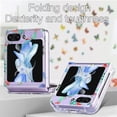 thumbnail image 5 of for Samsung Galaxy Z Flip 5 2023 Butterfly Case, Cute Print Pattern Shockproof Slim Silicone TPU Clear Women Girls Drop Protective Phone Case Cover for Samsung Galaxy Z Flip 5 5G, Purple, 5 of 6