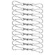 thumbnail image 2 of Injueey 10 unids/set de ganchos de campanas de viento de acero inoxidable, tamaño compacto, función práctica, regalos fáciles de hacer Jardín y Patio, 2 of 6