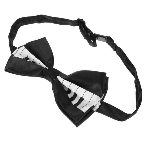 FRCOLOR Music Bow Tie Fun Bow Ties For Men Piano Key Print Funny Pattern Pre-Tied Fantasy Theme Bowties For Chirstmas Halloween