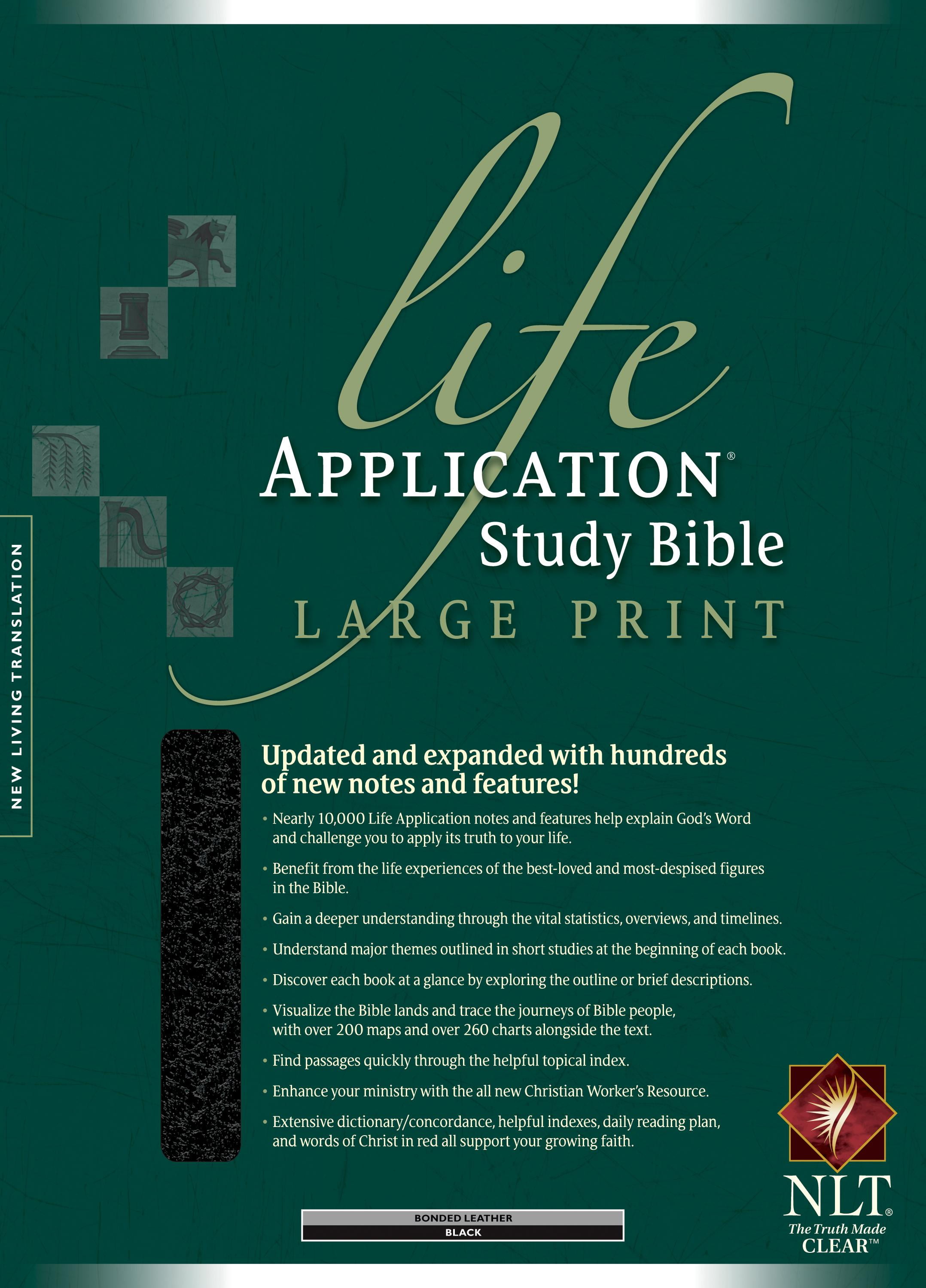 Nlt life application study bible second edition large print red 