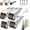 4 Pieces, variant on Vertical Track Roller Wheel, Heavy Duty Door Track Support Wheels with Rubber Caster, Anti-Sag Sliding Door Bottom Rollers, Heavy Duty Mute Caster Wheels for Furniture Door Track Support (4PCS,Brown)
