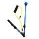 thumbnail image 2 of Entrenador telescópico de Swing de Golf, agarre de posición retráctil antideslizante, herramienta ra de gestos de oscilación extensible para m Azul Soledad Ayuda de entrenamiento de swing de golf, 2 of 10