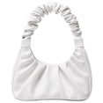 thumbnail image 1 of CYHTWSDJ Bolso de mano con cremallera para mujer, Blanco-M, M, 1 of 5