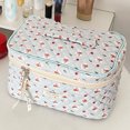 thumbnail image 1 of Bolso De Cosméticos Bolso De Cosméticos Bolso de belleza con estampado bonito, bolsas de maquillaje portátiles, rombos acolchados para vacaciones de fin de semana, 1 of 7