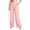 Pants-Pinks, variant on Loose Pants for Women Linen New Wide Leg Pants for Women Elastic Waist Textured Long Trousers with Tassel Drawstring Loose Fist Casual Pants with Pockets