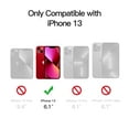thumbnail image 2 of JETech Magnetic Case for iPhone 13 6.1-Inch Compatible with MagSafe, Translucent Matte Back Slim Shockproof Phone Cover (Red), 2 of 6