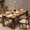 Brown, variant on Accreate Farmhouse Dining Table for 4-6 People, 63 Inch Rectangular Wood Kitchen Table, Ideal for Dining Room, Living Room, Small Space