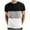 Gray, variant on Men's Colorblock Short Sleeve Crew Neck T-Shirt Casual Summer Striped T-Shirt Street Fashion Tops Multicolor