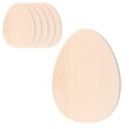 thumbnail image 4 of 6x Unfinished Wooden Easter Egg for Kids Painting Gift Tags Wooden Egg Slices Egg Shaped Handcraft Durable Party Favor Supplies DIY Crafts, 4 of 9