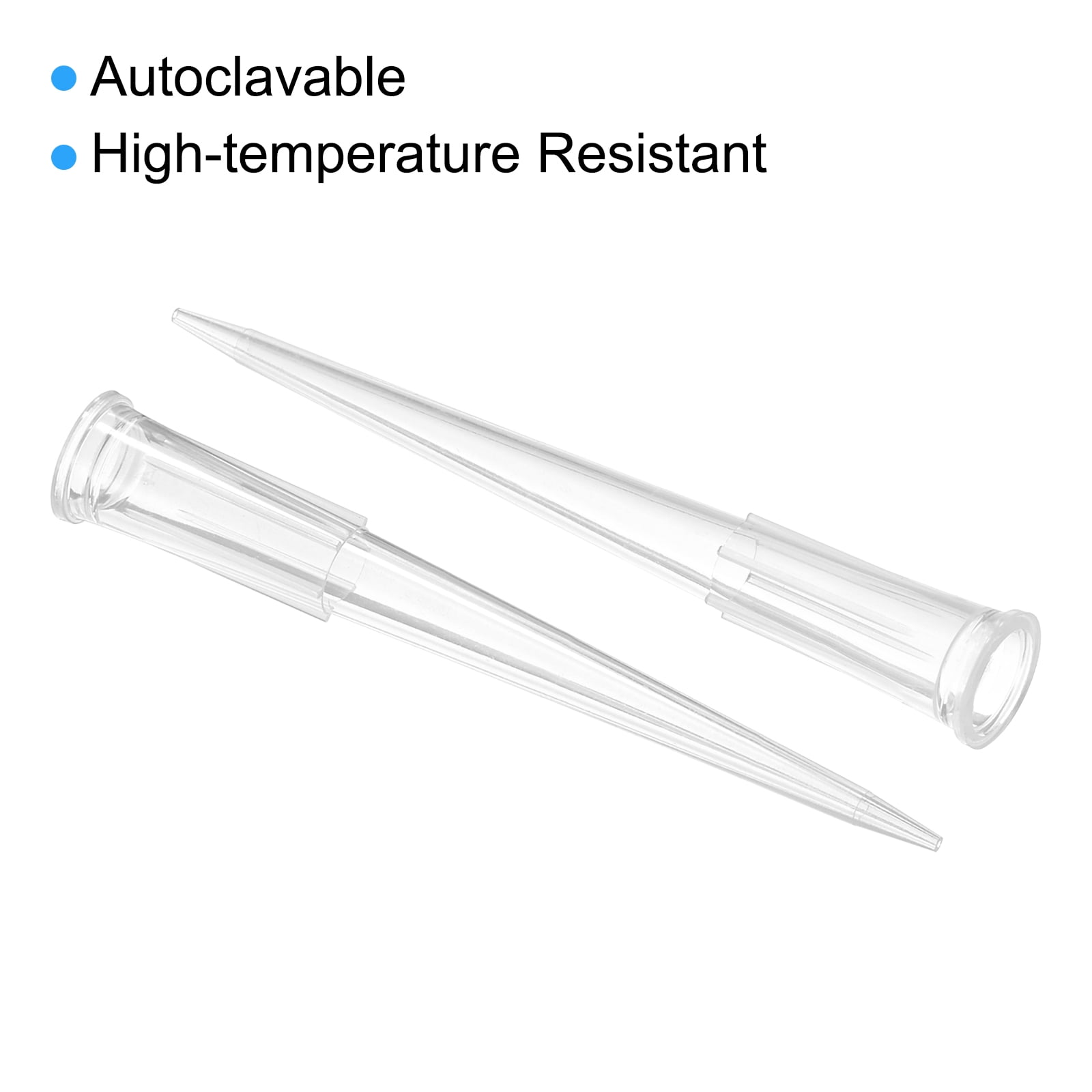 Uxcell 200ul Pipette Tips, 1000 Pcs Plastic Autoclavable Universal Liquid Transfer Pipette Pipettor Tips Clear