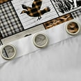 thumbnail image 4 of Homewish Jungle Adventure Black Out Curtains, Orange Plaid Patchwork Curtains Pack of 2 (42x63 Each), Rustic Lodge Cabin Bedroom Curtains, Blackout Curtains Room Decor, 4 of 6