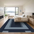 thumbnail image 3 of ODIKA 8'x10' Machine Washable Non-Slip Area Rug, Geometric Black High Traffic Rug, Black, 1060741, 3 of 7