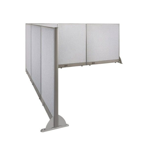 GOF L-shaped Freestanding Partition 108”D x 120”W x 48”H, Office Room Divider, Privacy Screen, Workstation Cubicle