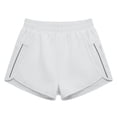 thumbnail image 4 of Hurxie Women's Running Shorts with Zipper Pockets, Mid-Waisted Quick Dry Athletic Workout Sport Short White,M, 4 of 6