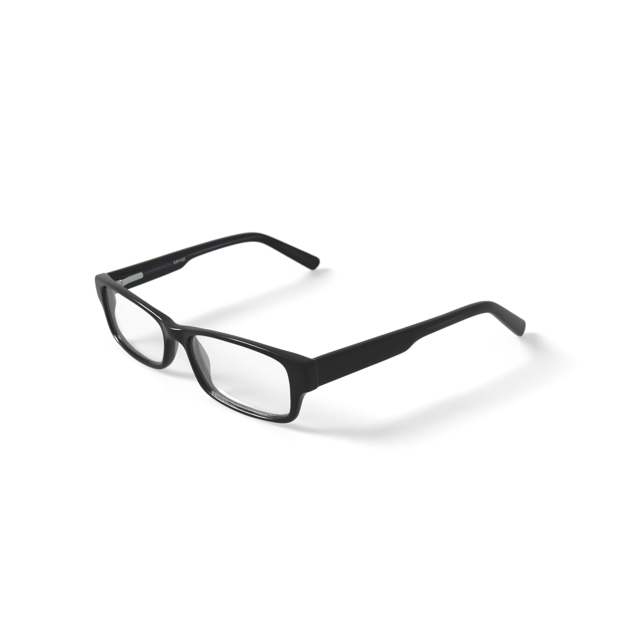 Walmart Youth FM12024 Rectangular Prescription Eyeglasses with Case, Black/Blue