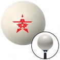 thumbnail image 1 of American Shifter  Red Star in a Star in a Star Ivory Shift Knob with M16 x 1.5 Insert Shifter Auto, 1 of 1