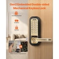 thumbnail image 2 of Cerradura mecánica para puerta de entrada sin llave VEVOR, 14 llaves, impermeable, 2 of 9