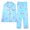 Sky Blue, variant on Aboser 2 Piece Pj Sets Pajamas for Women Pink Love Heart Print Sleepwear Long Sleeve Button Shirt and Long Pants Pajama Set