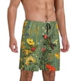 thumbnail image 2 of Sikiie Botanical Garden With Cats Mens Pajama Shorts, Lounge Pant, Men's shorts，Sleep Pj Shorts for Men-XX-Large, 2 of 6