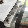 thumbnail image 5 of Fresca Fcb8042-I Mezzo 60" Wall Mounted Double Basin Vanity Set - Black, 5 of 5