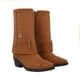 thumbnail image 1 of Bota Vaquera Tacón Bajo Con Capucha Arizona Para Mujer Micro Suede Capreto Camel, 1 of 5
