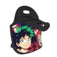 thumbnail image 3 of My Hero Academia Lunch Bag, Neoprene Lunch Bag, Reusable Insulated Lunch Box, Lunch Tote Bag, Cooler Thermal Meal Tote Kit For Office Work Picnic, Keep Food Warm/Cold, 3 of 9