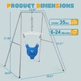 thumbnail image 5 of Baby Jumper with Stand, Baby Jumpers and Bouncers for Boys Girls, Easy to Assemble Exerciser, Blue, 5 of 6