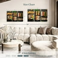 thumbnail image 4 of Elephant Stock Sushi Party Wall Art - Horizontal Multi Panel Canvas - Dining Room Wall Decor - Food And Drink Multi Panel - Black And Gray Decor - 38" x 24", 4 of 8