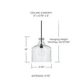 thumbnail image 4 of Capital Lighting 325717 1 Light 15" Tall Pendant - Brass, 4 of 7