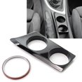 thumbnail image 3 of NS Center Console Water Cup Holder Panel Cover Trim for BMW 1 Series E81 E82 E87 E88 Hatchback Coupe 2004-2011, Gloss Black, 3 of 5