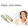 thumbnail image 7 of 2.5mm Male Jack to 3.5mm Female Jack Stereo Full Metal Earphone Audio Headphone Adapter Connector, 7 of 7