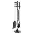 thumbnail image 2 of veasfak Ensemble d'Outils de Cheminée Pelle Portable Base Stable Pinces Extérieur Intérieur Support de Poker, 2 of 9