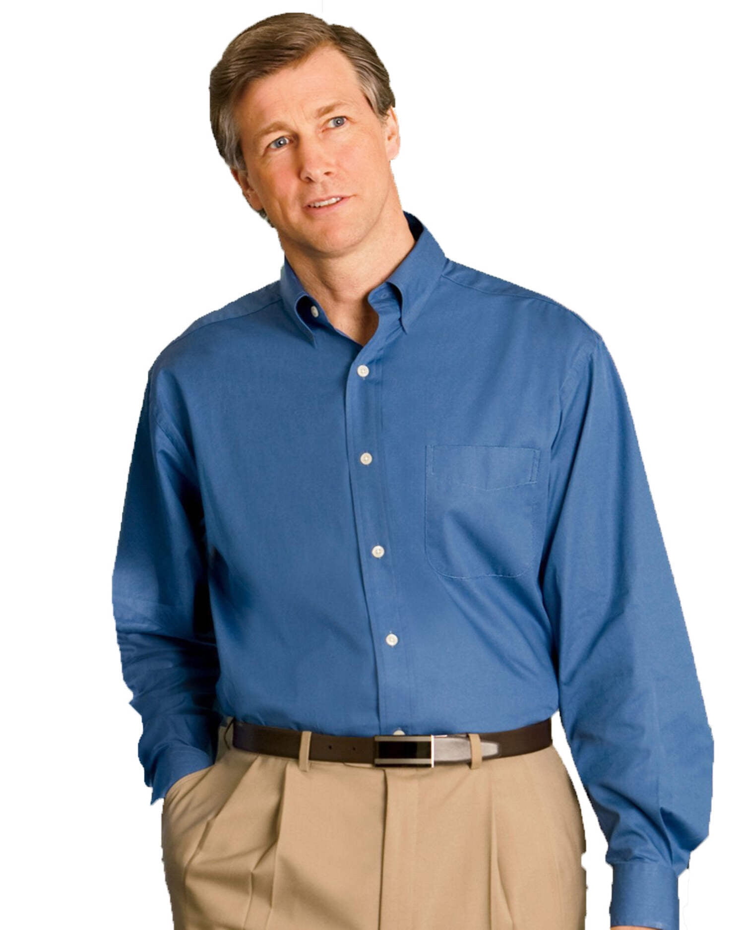 navy blue dress shirt walmart First Class Long Sleeve Dress Shirts - Navy Blue