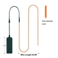 thumbnail image 4 of Tira de luces de neón MaxLax EL Wire naranja de 10 m con paquete de baterías, 4 of 7