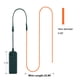 thumbnail image 4 of Tira de luces de neón MaxLax EL Wire naranja de 10 m con paquete de baterías, 4 of 7