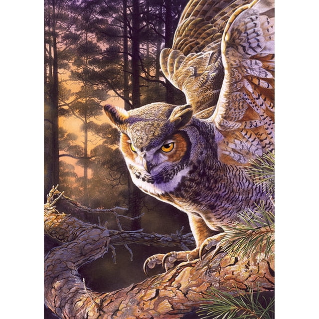 Cobble Hill Casse-Tête de 1000 Pcs - Chasseur du Soir - Affiche Échantillon Incluse