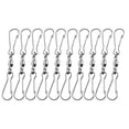 thumbnail image 1 of Ounissouiy 10 Uds. Clips de gancho de campanas de viento de acero inoxidable tamaño compacto función práctica amplia aplicación Jardín y Patio, 1 of 6