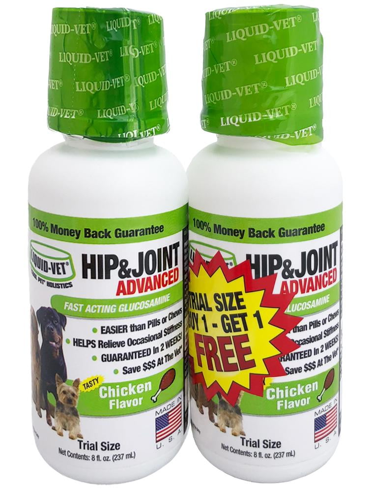 LiquidVet Advanced K9 Hip & Joint Dog Supplement 8oz Buy One Get One