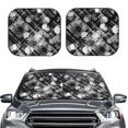 thumbnail image 2 of Goofa Seamless Pattern With Skulls Pattern 2 Piece Car Windshield Sun Shade Foldable | Front Windshield Shade for Sun, Heat and UV Rays | Sunshade for Car Front Window-, 2 of 7